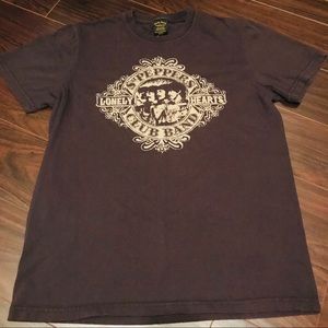 Lucky Brand Beatles Brown Small T-Shirt.